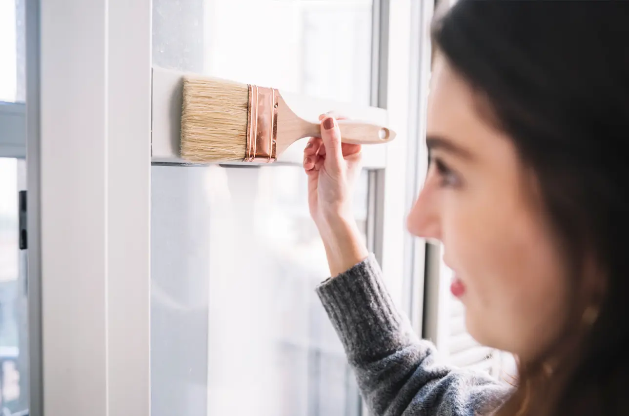 como pintar ventanas de pvc